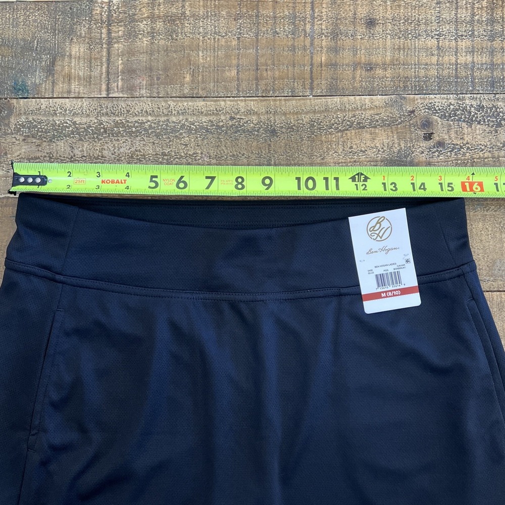Lady Ben Hogan Golf/Tennis Active Skort Skirt Women's Size 8/10 Black Pockets - Picture 4 of 7